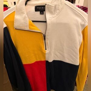 PacSun Multicolor Quarter-Zip Pullover